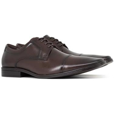 Imagem de Sapato Social Masculino Democrata Metropolitan Vega Cadarço Couro Conf