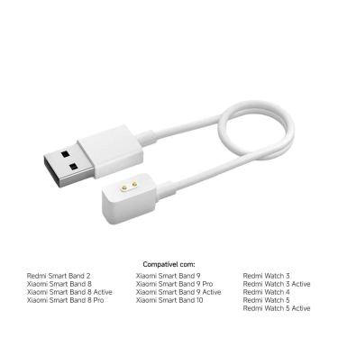 Imagem de Cabo Usb Carregamento Xiaomi Band 8/9/10, Redmi Watch 3/4/5