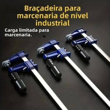 Imagem de Grampo De Barra Ajustável Reforçado Para Marcenaria, Grampo Rápido Tip