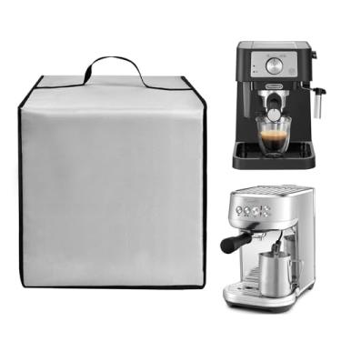 Imagem de Capa protetora contra poeira para máquina de café expresso Plus BES500BSS de aço inoxidável para máquina de café expresso manual De'Longhi Stilosa EC260BK capa protetora resistente à prova d'água