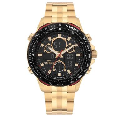 Imagem de Relógio Technos Masculino Digitech Dourado - Bj4130aa/1p