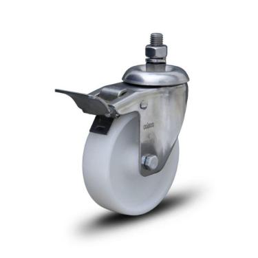 Imagem de Rodízio Inox 5 Polegadas 170kg Com Freio Furo Passante