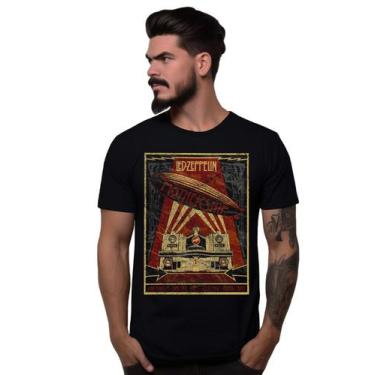Imagem de Camiseta Preta Banda Led Zeppelin Mothership Álbum Bomber Rock, M
