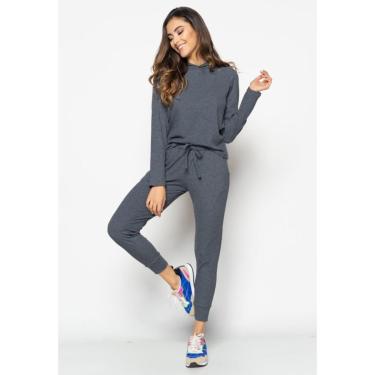 Imagem de Conjunto Salvatore Comfy Casaco e Jogger Canelado Feminino-Feminino