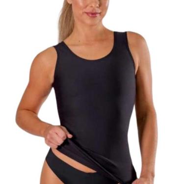 Imagem de Regata Modeladora de Compressão  Alça Larga 8003 ModelleSkin, Preto, M