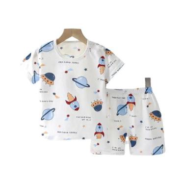 Imagem de Conjunto De Pijama De Algodão Para Bebê, Estampa De Desenho Animado, M