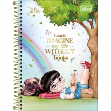 Imagem de Caderno Espiral Pequeno 1/4 Jolie 80fls Capas Sortidas - Tilibra