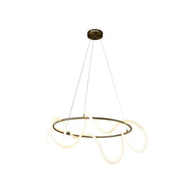 Imagem de Pendente 80cm x 30cm 1x45w 2700k 3375lm Mantra Bella Iluminação Dourado