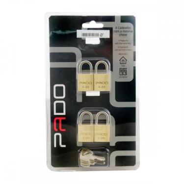Imagem de Cadeado Pado Mesmo Segredo-20Mm C/4 - PADO CADEADOS