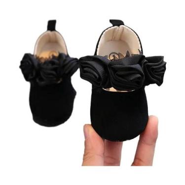 Imagem de Sapatos De Princesa Brancos Com Renda Para Bebês Meninas, Sola Macia A