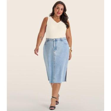 Imagem de Regata Plus Size Em Ribana Canelada Secret Glam Bege, Plus G4, Bege