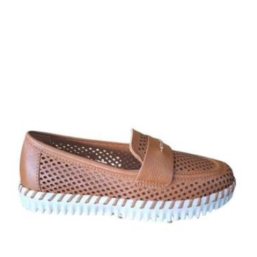 Imagem de Mocassim Feminino Couro 374104 Bottero - Caramelo-Feminino