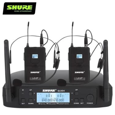 Imagem de Microfone Shure Sem Fio Duplo Glxd4 Beta 58a Profissional