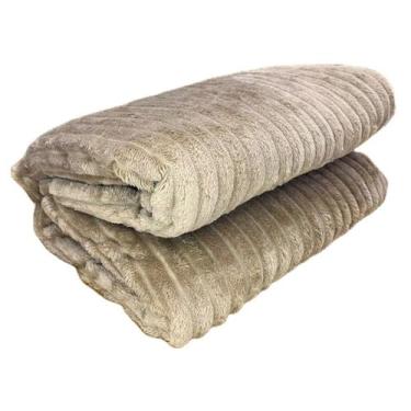Imagem de Cobertor luster - casal - taupe - corttex