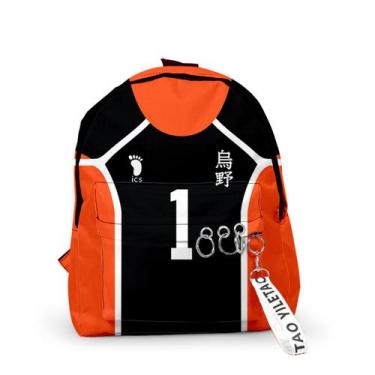 Imagem de Mochila escolar Haikyuus Karasunos 1 Cartoon Kids Oxford - yiweisai