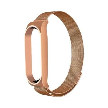 Imagem de Pulseira De Aço Inoxidável Milanese Para Xiaomi Mi Band 7 6 5 4 3, Pul