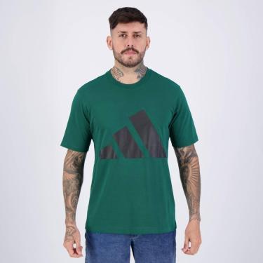 Imagem de Camiseta Adidas Big Logo Verde e Preta-Masculino