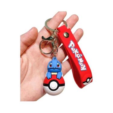 Imagem de Chaveiro De Silicone Pokémon Para Crianças: Pikachu, Charmander, Squir