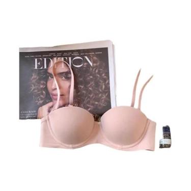 Imagem de Sutiã Bralette Feminino De Verão Sexy Com Bojo Fino E Macio, Invisível