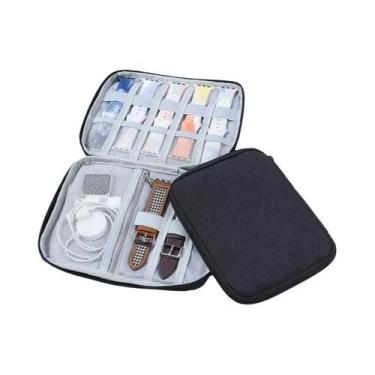 Imagem de Estojo Organizador Portátil Multifuncional Cinza Para Pulseiras De App