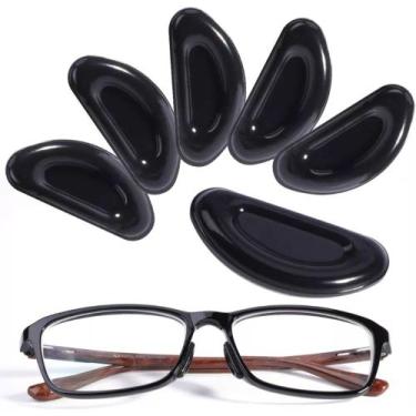 Imagem de 06 Unid Plaqueta Adesiva P/ Armação Óculos Acetato Plástico Metal Anti