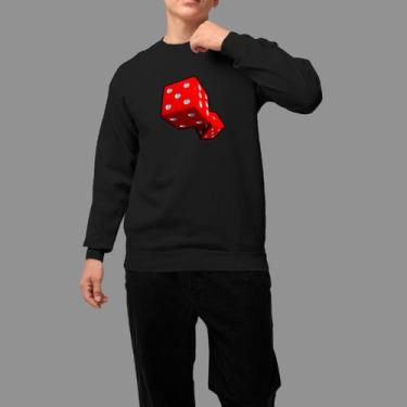 Imagem de Moletom Gola Careca Basico Masculino Streetwear Casual Estiloso Tecido