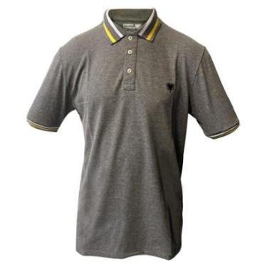 Imagem de Camiseta Polo Masculina Cavalera Assinatura Mescla Grafite-Masculino