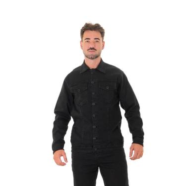 Imagem de Jaqueta Preta Masculina Arauto Slim