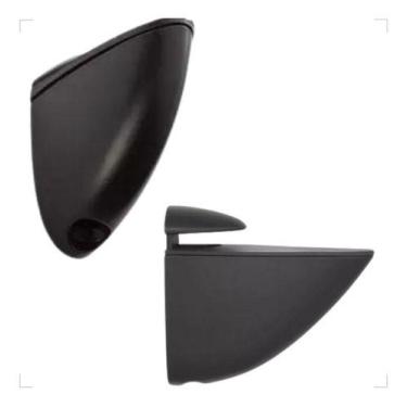 Imagem de Prateleira Bico Tucano Suportes Médio Kit 2 Vidro Madeira - Henrique F