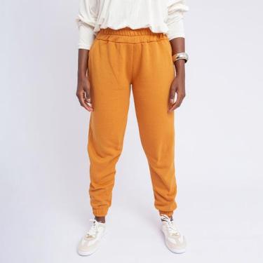 Imagem de Calca Jogger Calça Moletom Feminino Flanelada Blogueira - Swiss Boutiq