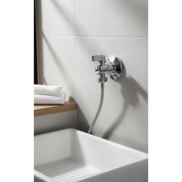 Imagem de Torneira Máquina Lavar Louça/Roupa Parede Cromada - Congratulations St