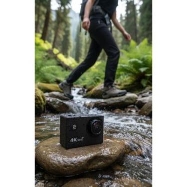 Imagem de Câmera de Ação 4K Preta - Aventura Imbatível - Congratulations Store