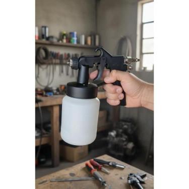 Imagem de Pistola Pintura Ar Direto 700ml Preto - Acabamento Perfeito! - Congrat