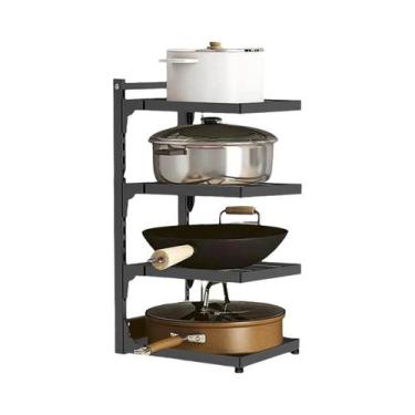 Imagem de Prateleira De Armazenamento Ajustável Multicamadas Para Pia De Cozinha