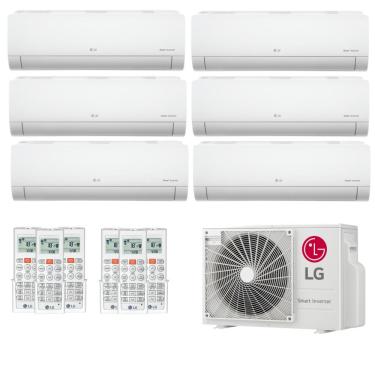 Imagem de Ar Condicionado Multi Split Inverter LG 48000 BTUs (2x7000+2x9000+2x24000 HW) Quente/Frio Z5UW48GFB1.AWGZBR1 - 220V