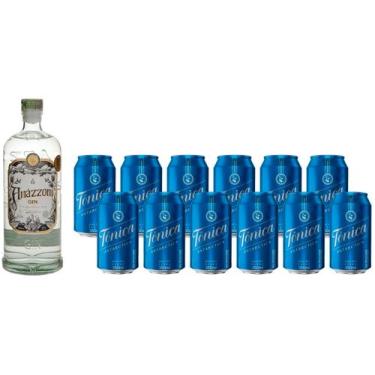 Imagem de Gin Amázzoni Tradicional 750ml + Água Tônica - Antarctica 350ml 12 Uni