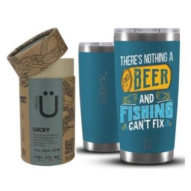Imagem de Copo Térmico Gluck Lucky Future Fishing & Beer Cant Fix PBlu-Unissex