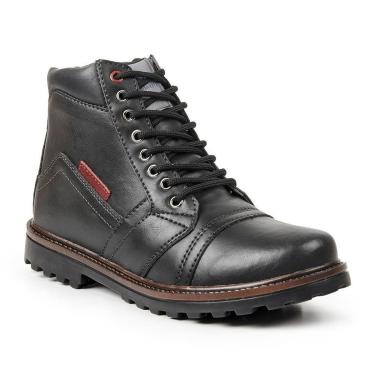 Imagem de Bota Coturno Masculino Tratorado Cadarço Dia a Dia Casual-Masculino