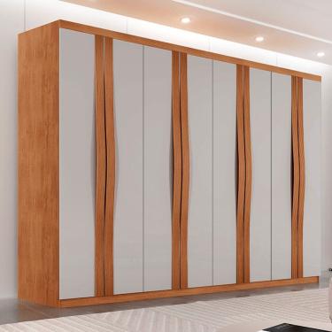 Imagem de Guarda Roupa Casal Dunas com 8 Portas e 4 Gavetas Moderna