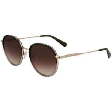 Imagem de Óculos de Sol Longchamp LO176S 711 - Marrom Cristal 52-Feminino