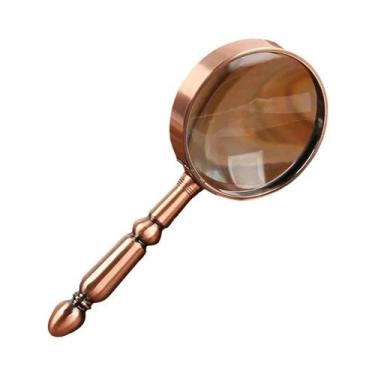 Imagem de 20x retro todo-metal lupa portátil óptica lupa reparação de jóias lupa