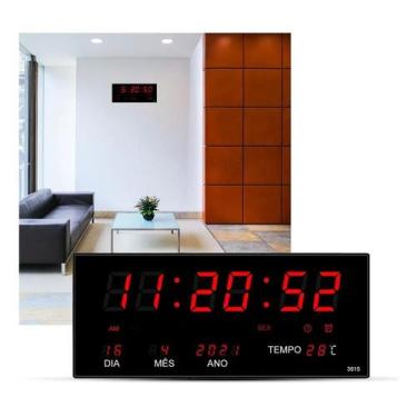 Imagem de Relógio De Parede Grande Led Digital P/ Academia Hospital Pr - Congrat