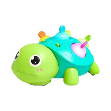 Imagem de Brinquedo De Tartaruga Para Bebês Com Som E Luz, Educacional, De Silic