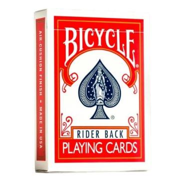 Imagem de Baralho Vintage Style Bicycle Rider Back Vermelho Original