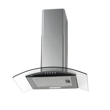 Imagem de Coifa de Parede Fischer Fit 60cm Inox e Vidro com Exaustor Depurador Filtro Alumínio Carvão Ativado Inox 220V