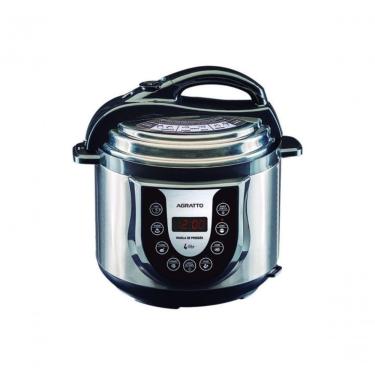 Imagem de Panela de Pressão Eletrônica Agratto Ped01 4L com Timer Manter Aquecido Painel Digital e Desligamento Automático 110V