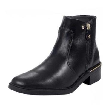 Imagem de Bota Feminina Casual Cano Baixo Couro Comfortflex-Feminino