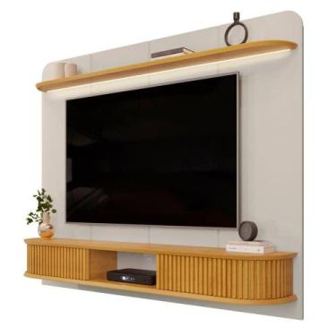 Imagem de Painel Para Tv Até 75 Polegadas 2,15m Led 2 Portas Kai Dj Móveis Off W