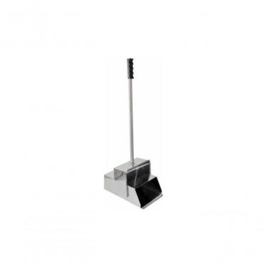 Imagem de Pá Catabituca Kit 2 Pá Catabituca em Aço Inox para Coleta de Resíduos com Tampa Articulada em Ambientes Profissionais