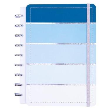 Imagem de Caderno Capa Dura Listral Azul Grande G Disco Reposicionável - Disko